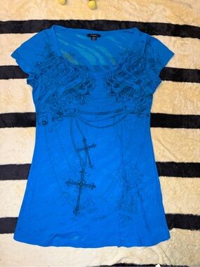 Vintage Rhapsody Blue Graphic Tee Size M
